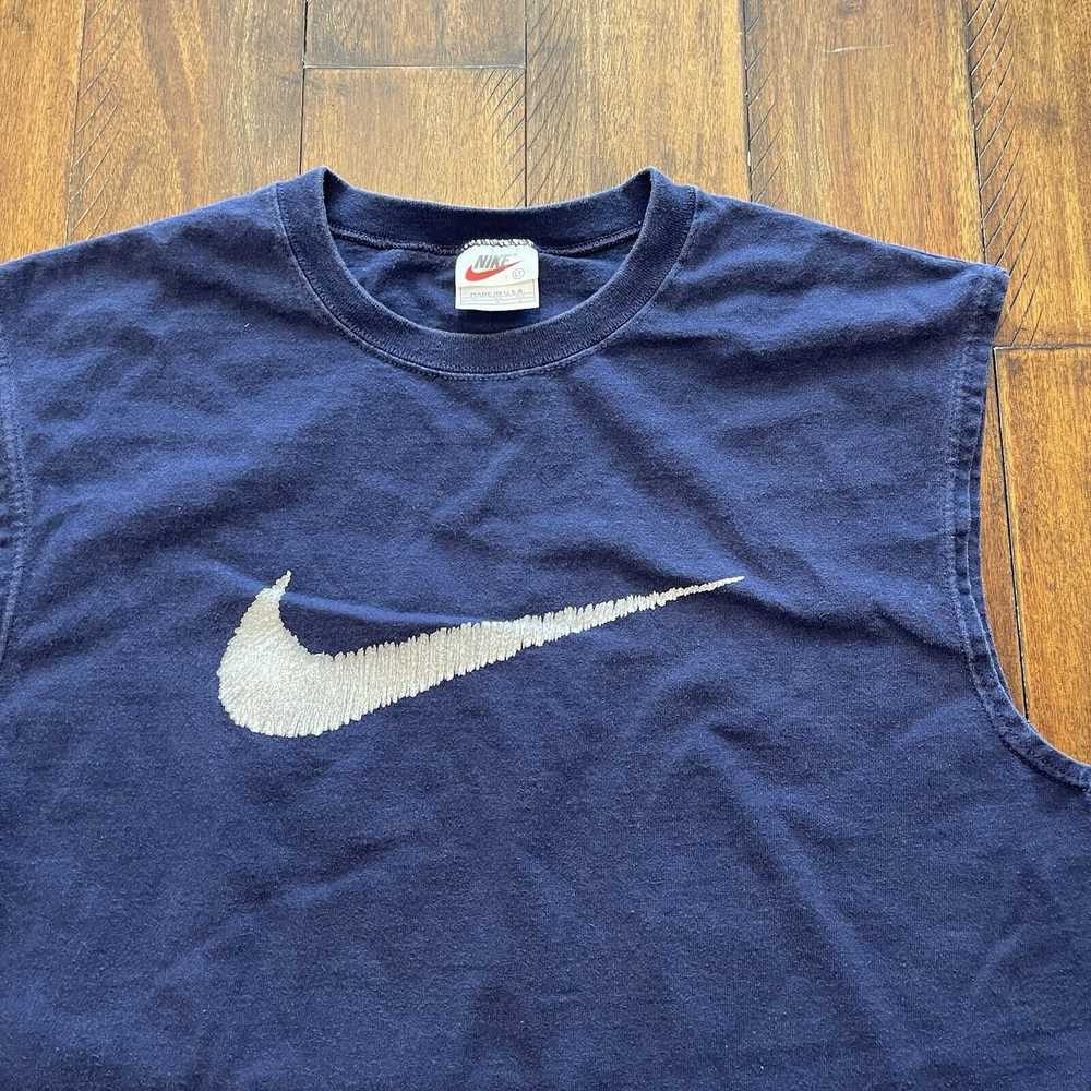 Nike VTG Nike Sleeveless T Shirt LT Basketball Sw… - image 3