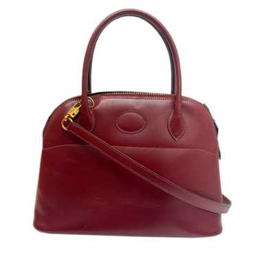 Hermes Hermes Bolide 27 Box Calf Rouge Ash Bordea… - image 1