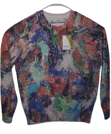 Robert Graham Multicolor Red Abstract Size L