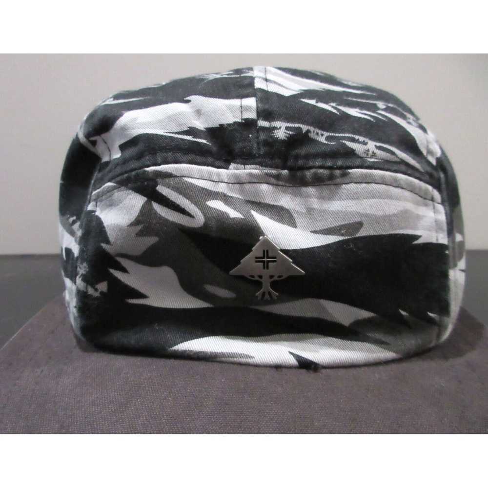 Vintage Black Gray Panel Streetwear Mens Snap Bac… - image 2