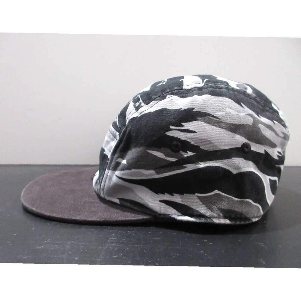 Vintage Black Gray Panel Streetwear Mens Snap Bac… - image 3