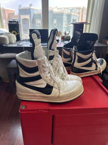 靴 Rick Owens Dunk White archive EU44 Rick Owens Rick Owens Dunk Archive White Black | Grailed
