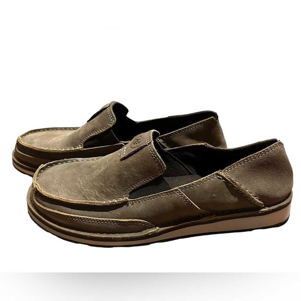 Ariat Ariat Mens 9D Brown Leather Slip On Shoes - image 7