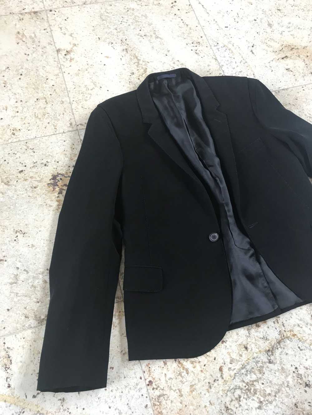 Lanvin Matte Black Runway Racer Blazer - image 11