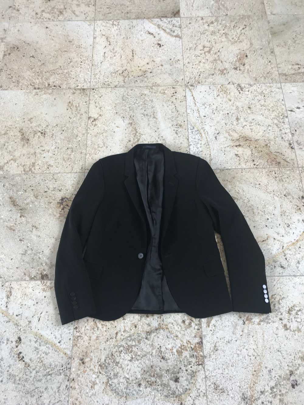 Lanvin Matte Black Runway Racer Blazer - image 1