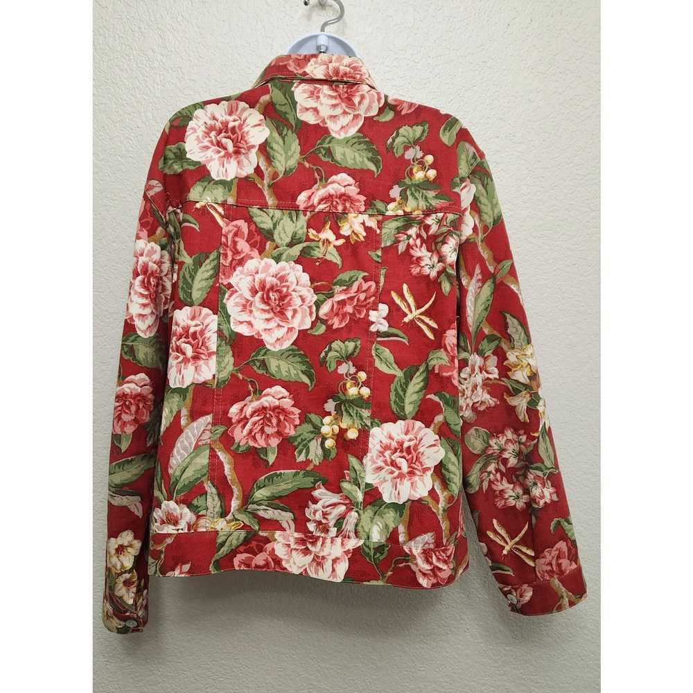 Norm Thompson Vintage Burnt Orange Floral Print B… - image 4