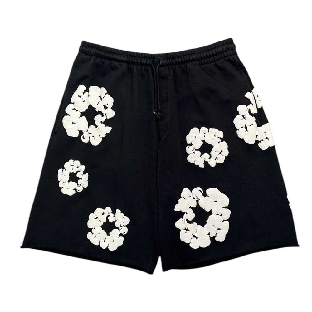 DENIM TEARS The Cotton Wreath Shorts Black - image 1