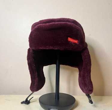 Supreme ‘Faux Fur Ushanka Hat’ Burgundy Supreme faux fur hat - Gem
