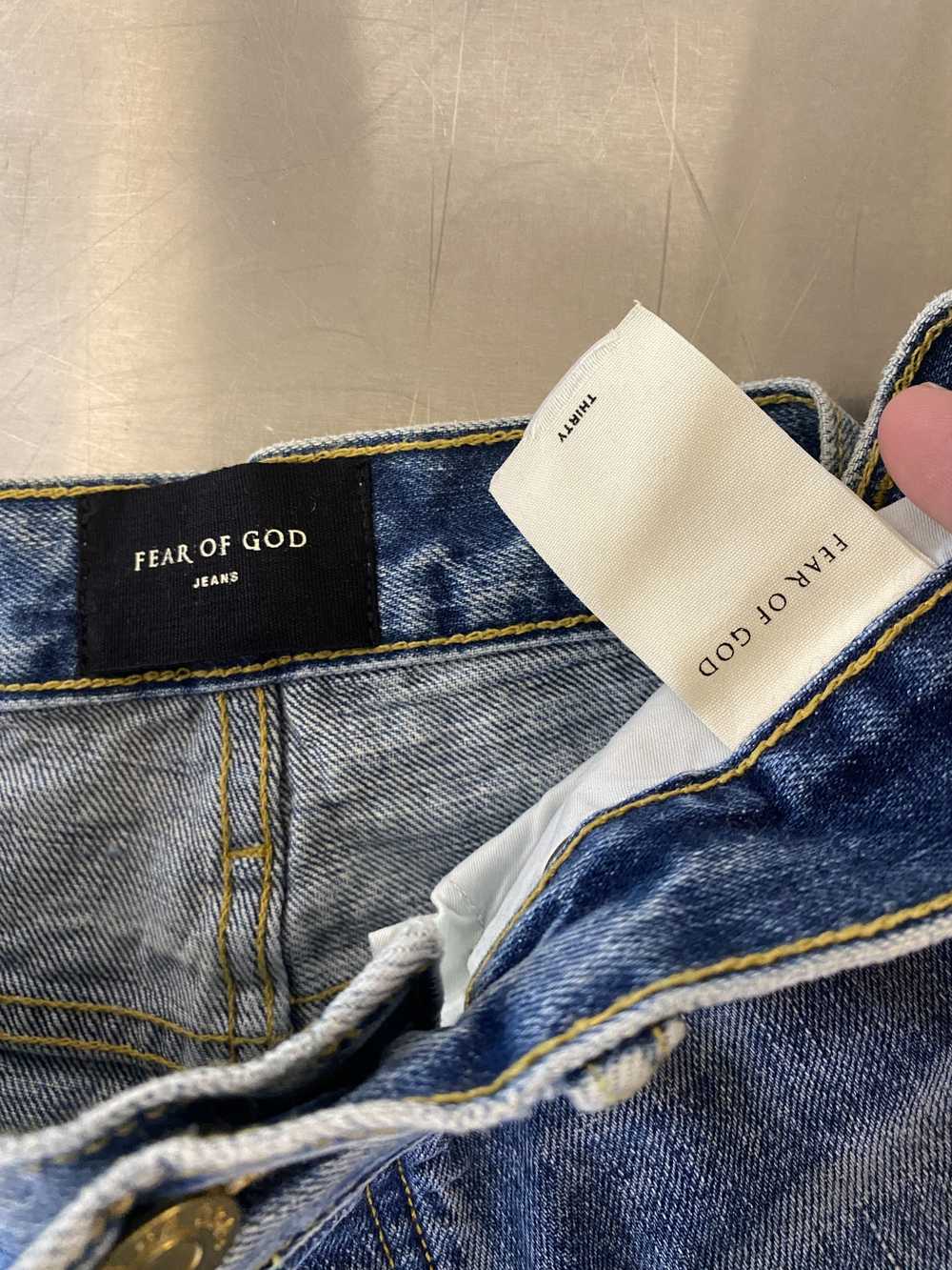 Fear of God NWT FEAR OF GOD DISTRESSED INDIGO DEN… - image 4