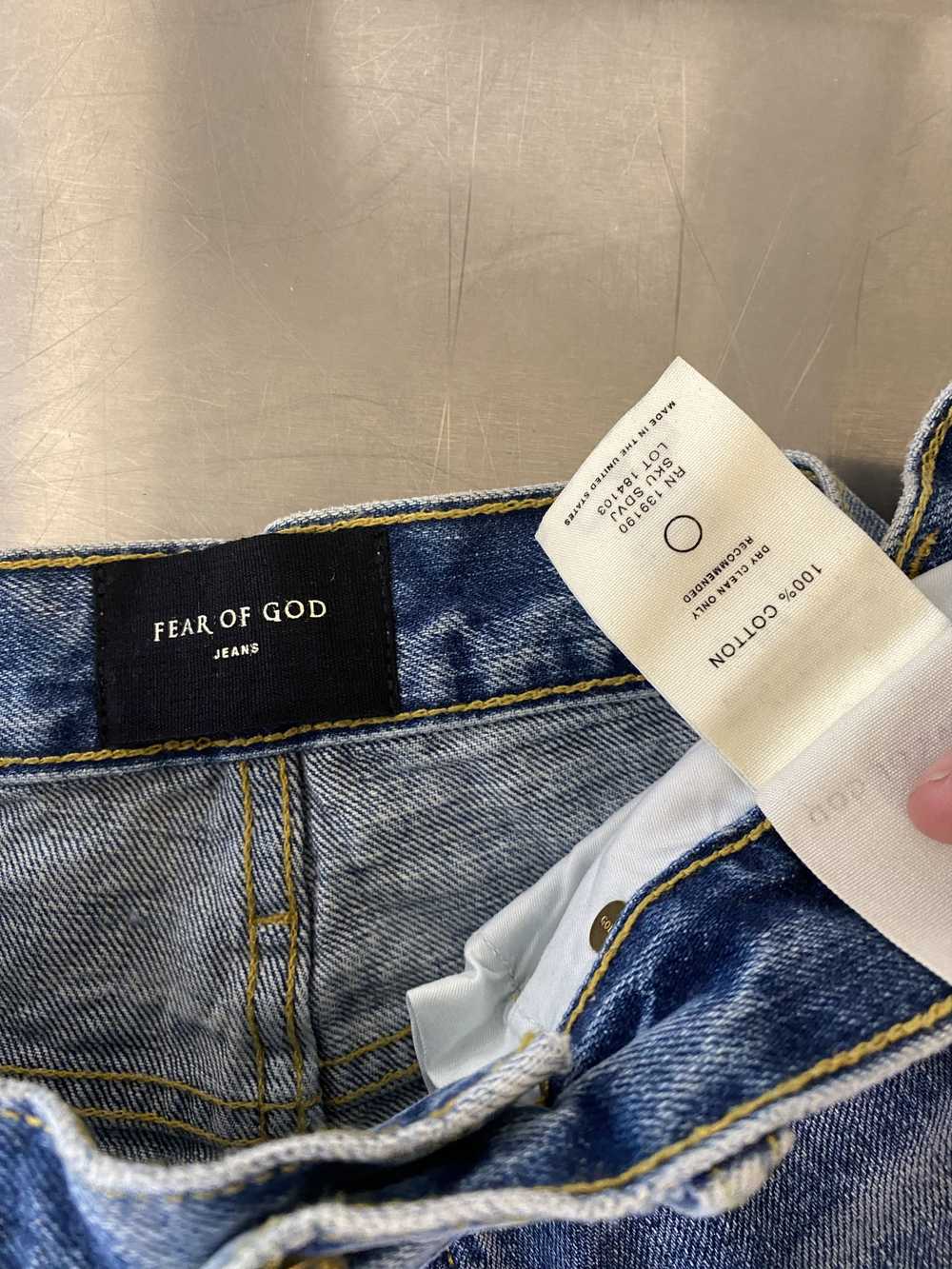 Fear of God NWT FEAR OF GOD DISTRESSED INDIGO DEN… - image 5