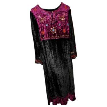 Non Signé / Unsigned Velvet maxi dress - image 1