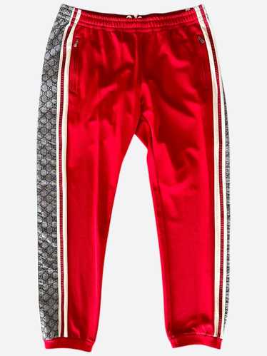 Gucci Gucci Red & Beige GG Monogram Trackpants