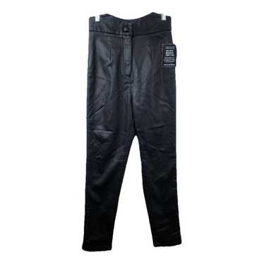 Retrofête Vegan leather slim pants