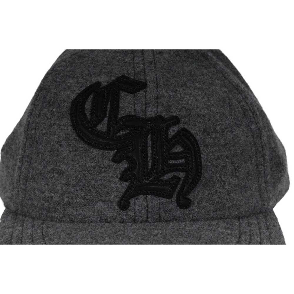 Chrome Hearts Six Panel CH Leather Logo Wool Cap … - image 2