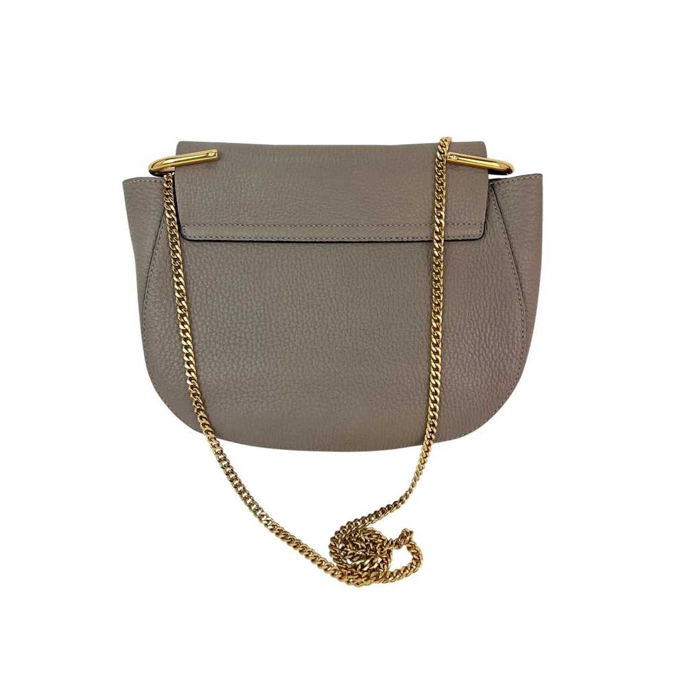 Chloe Chloe Small Drew Gray Grained Lambskin Leat… - image 2