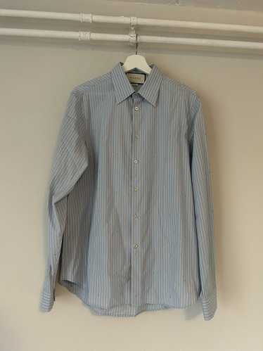 Gucci Gucci Light Blue Striped Shirt (Small) $850