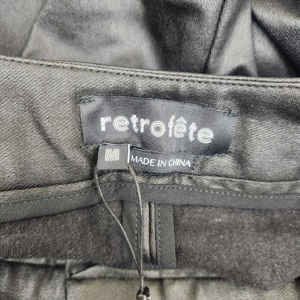 Retrofête Vegan leather slim pants - image 4