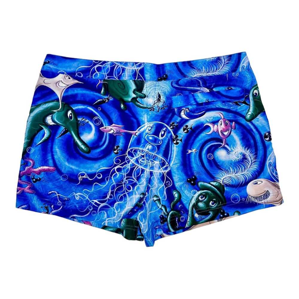 Dior Dior x Kenny Scharf Silk Shorts Blue - image 2