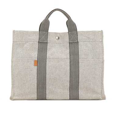 Gray Hermès Fourre Tout MM Tote Bag