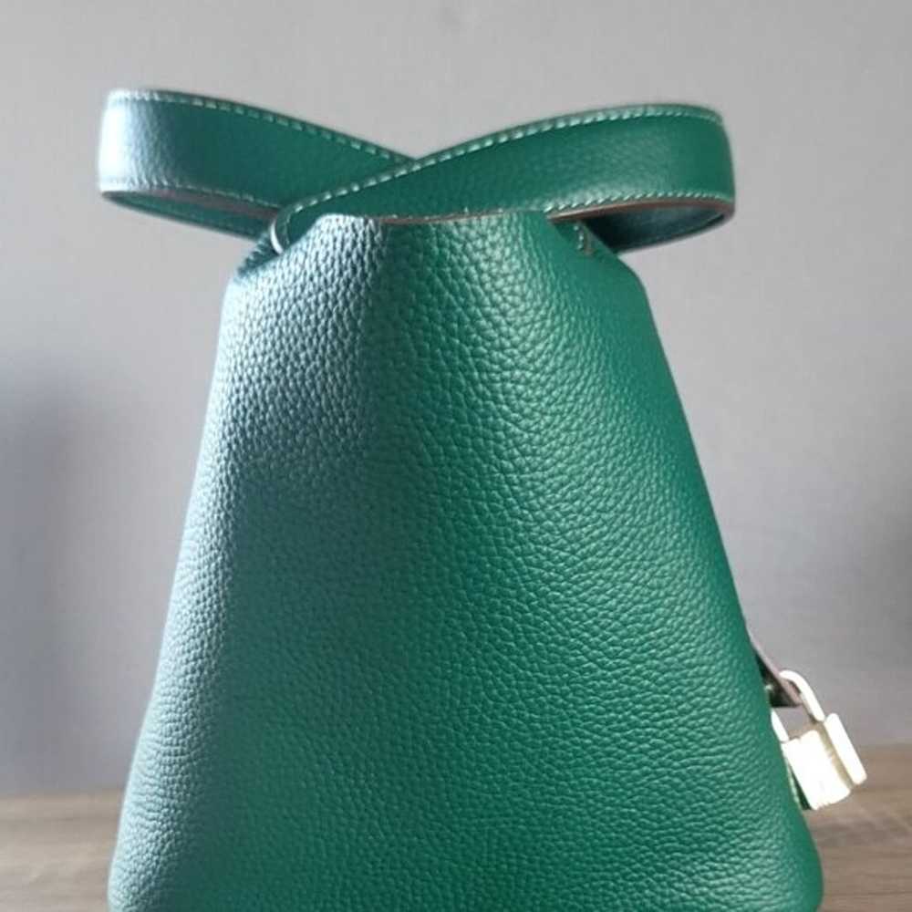 Green Bucket Top Handle bag - image 3