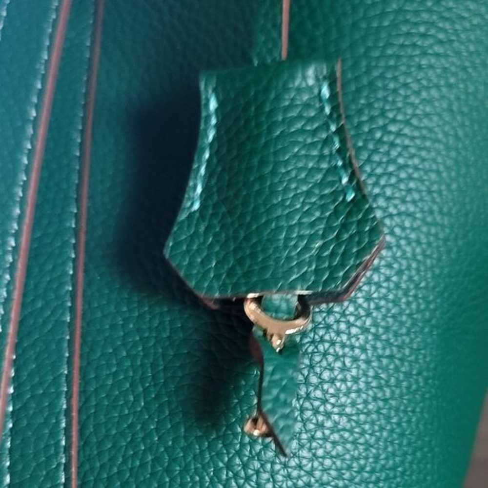 Green Bucket Top Handle bag - image 8