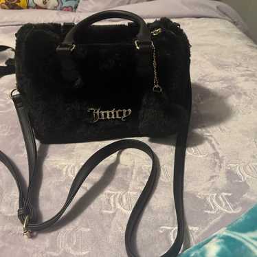 Juicy Couture Fluffy Satchel in Liquorice