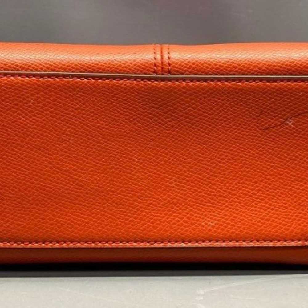 Coach Orange Leather Handbag - image 4