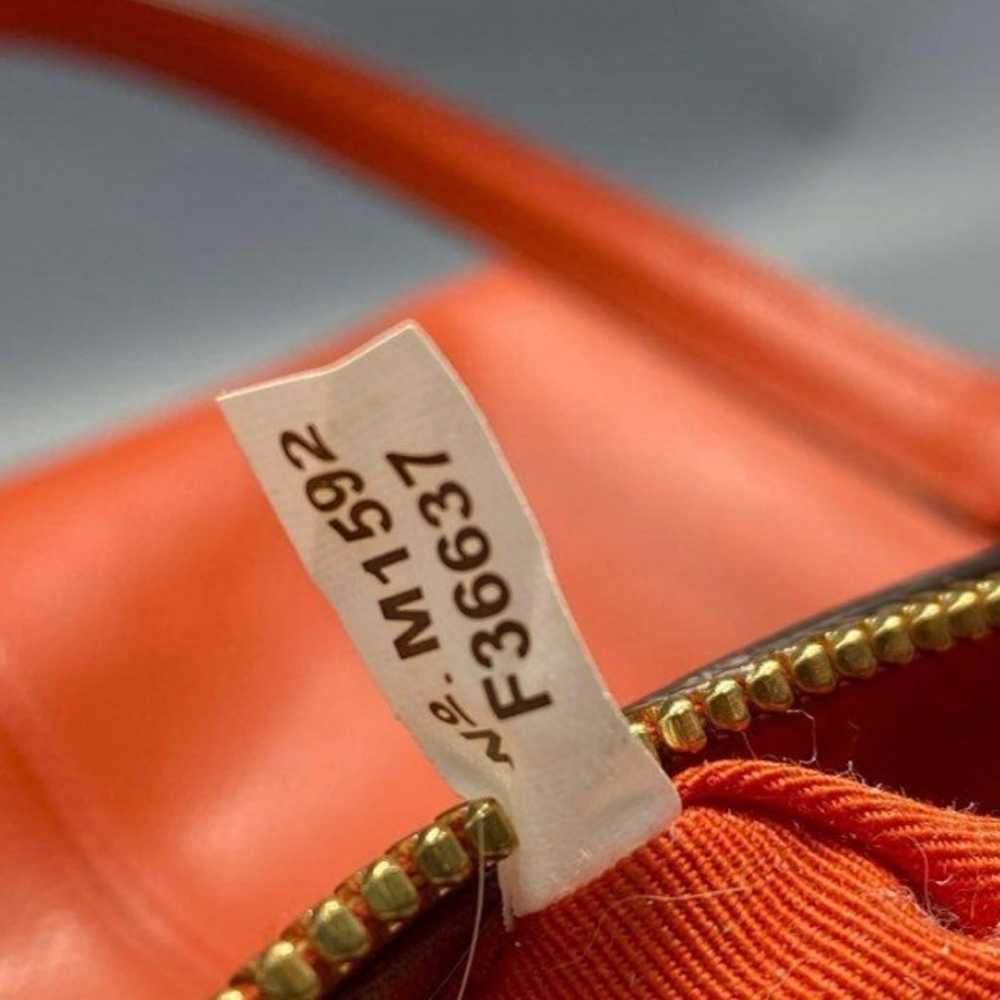 Coach Orange Leather Handbag - image 5