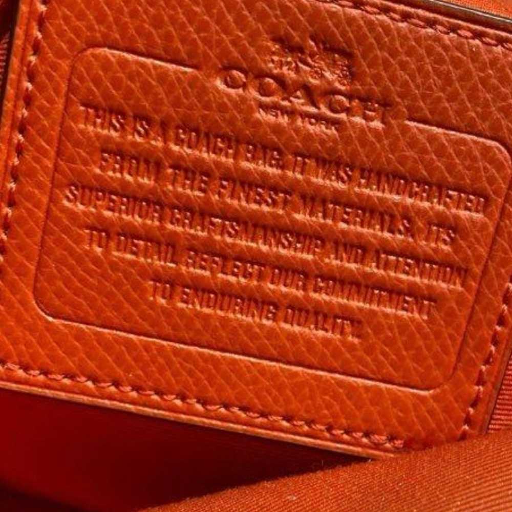 Coach Orange Leather Handbag - image 6