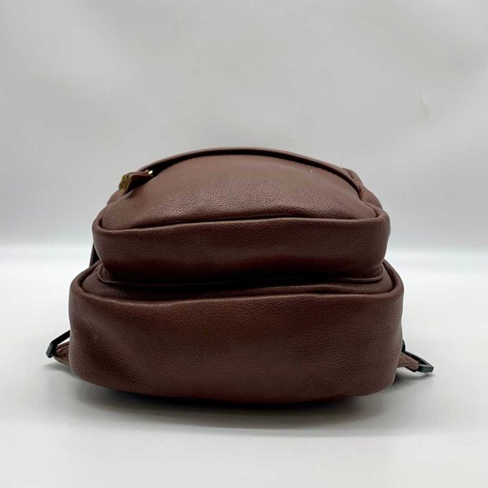 Unbranded Brown Multi Pocket Sling Backpack - image 6