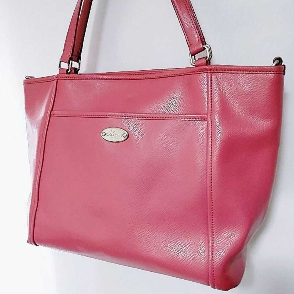 Beautiful item, Coach tote bag, pink, PVC, cute. - image 11