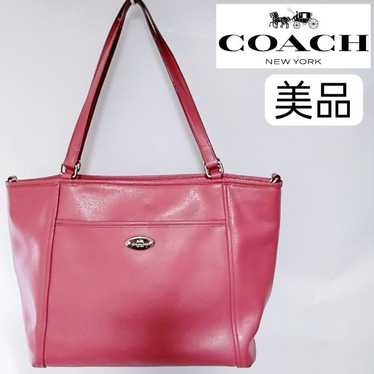 Beautiful item, Coach tote bag, pink, PVC, cute. - image 1