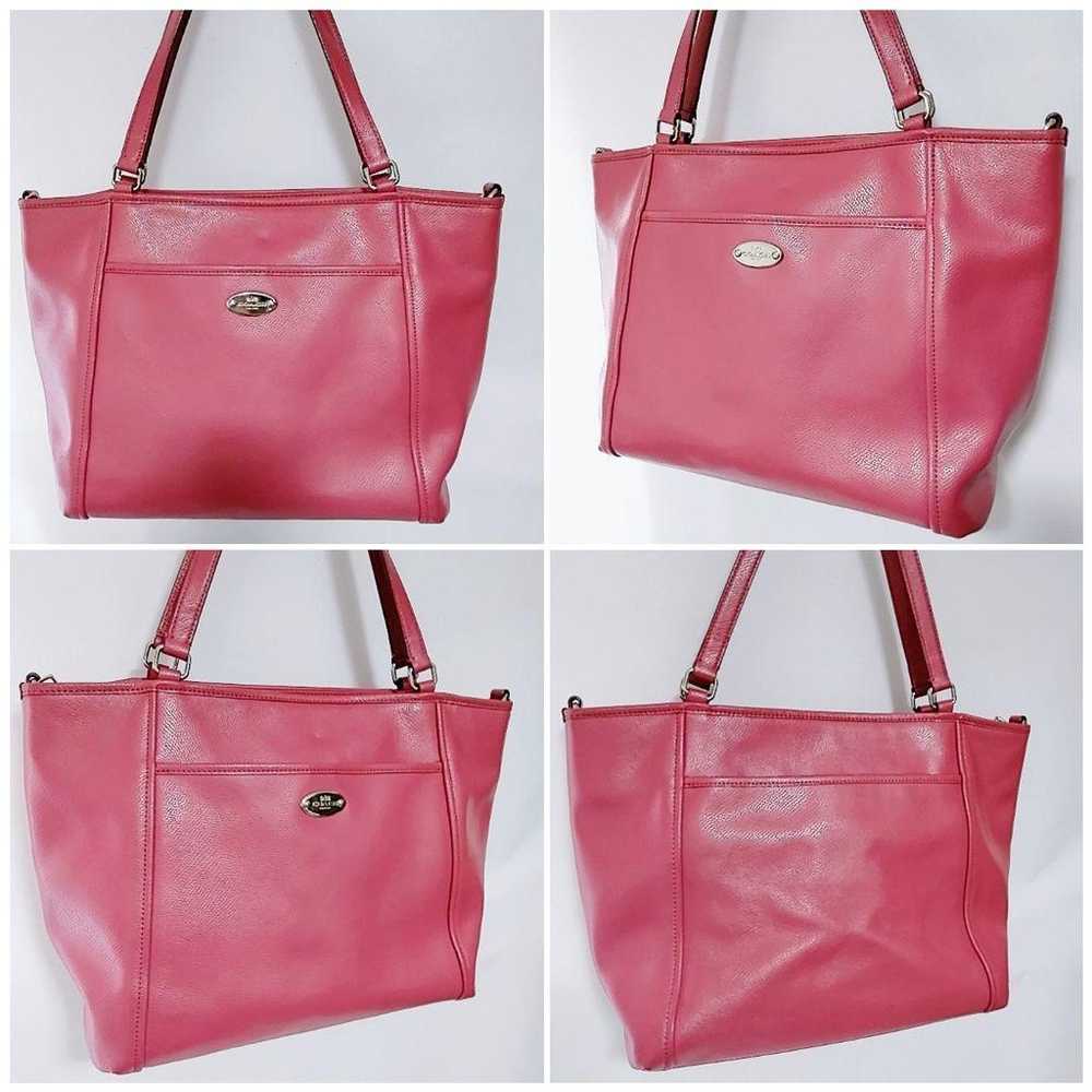 Beautiful item, Coach tote bag, pink, PVC, cute. - image 2