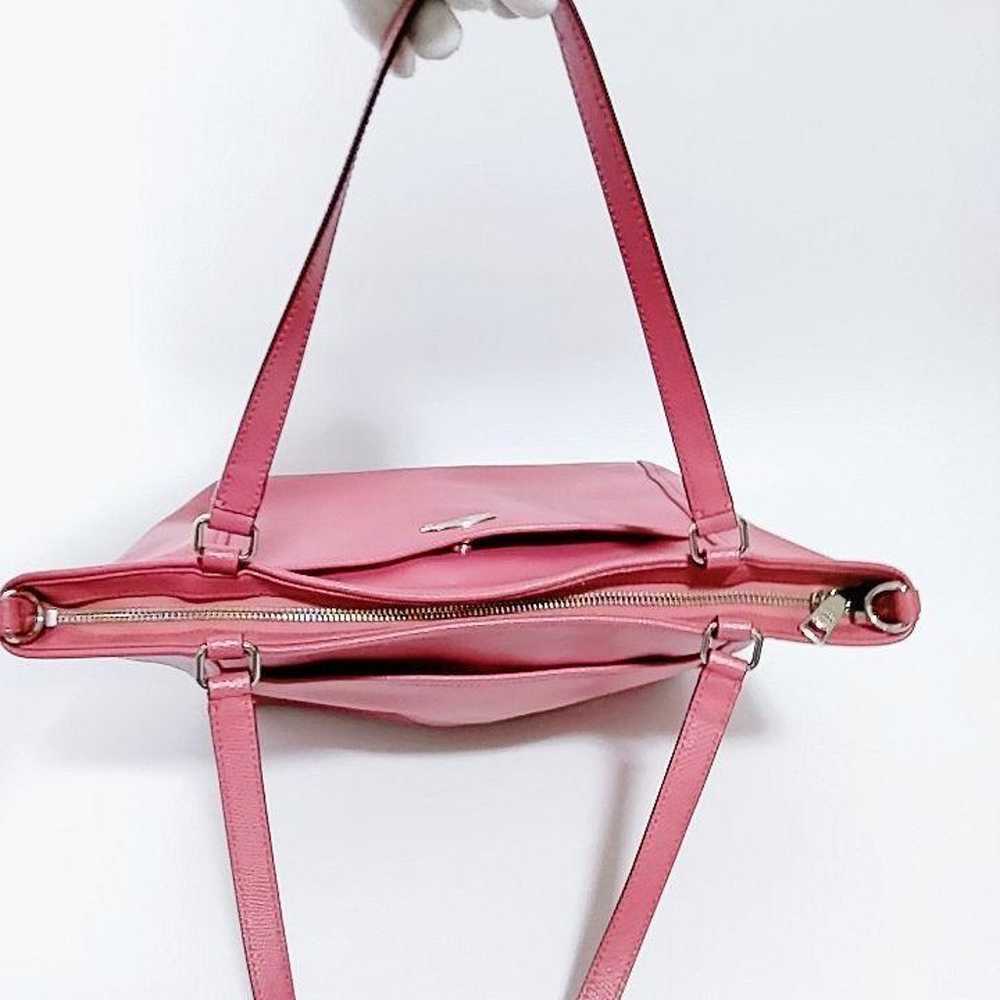 Beautiful item, Coach tote bag, pink, PVC, cute. - image 3