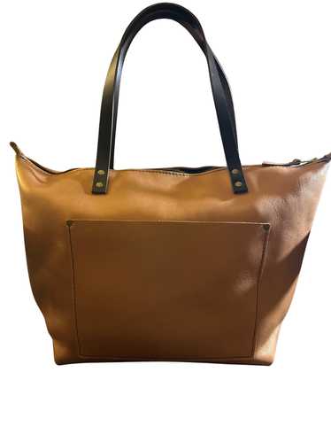 UNICORN PLG SEDONA LARGE offers ZIP TOTE WITH TAN HANDLES