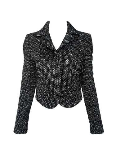 Balenciaga 2003 Tweed Tailored Cropped Blazer - image 1