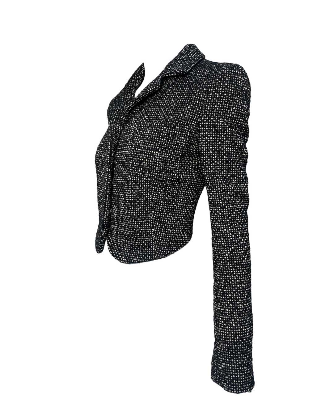 Balenciaga 2003 Tweed Tailored Cropped Blazer - image 2