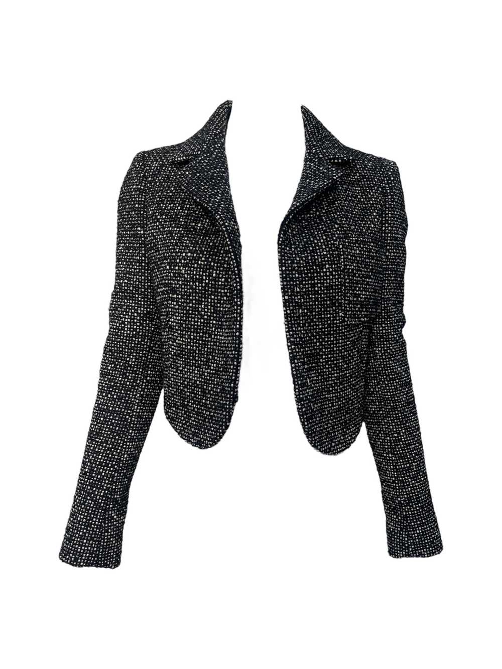 Balenciaga 2003 Tweed Tailored Cropped Blazer - image 3