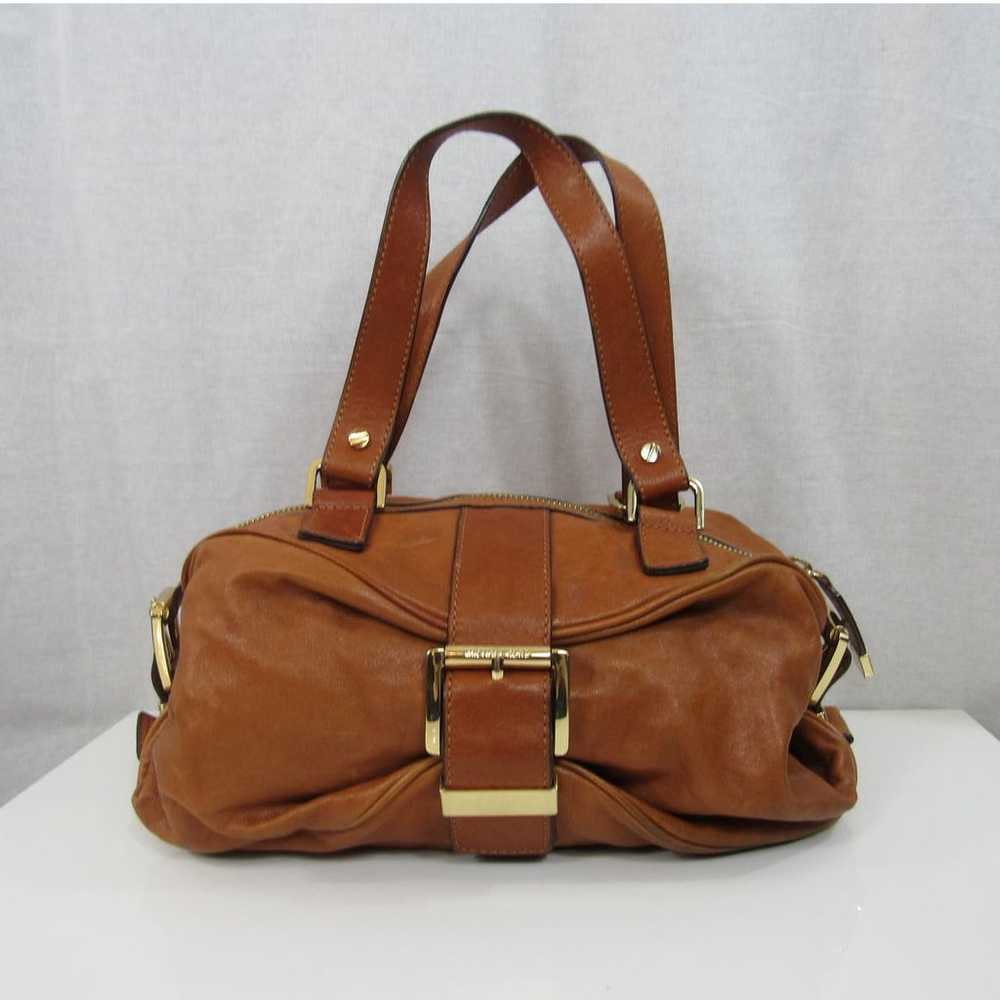 Michael Kors Brown Leather Buckle Shoulder Bag Go… - image 1