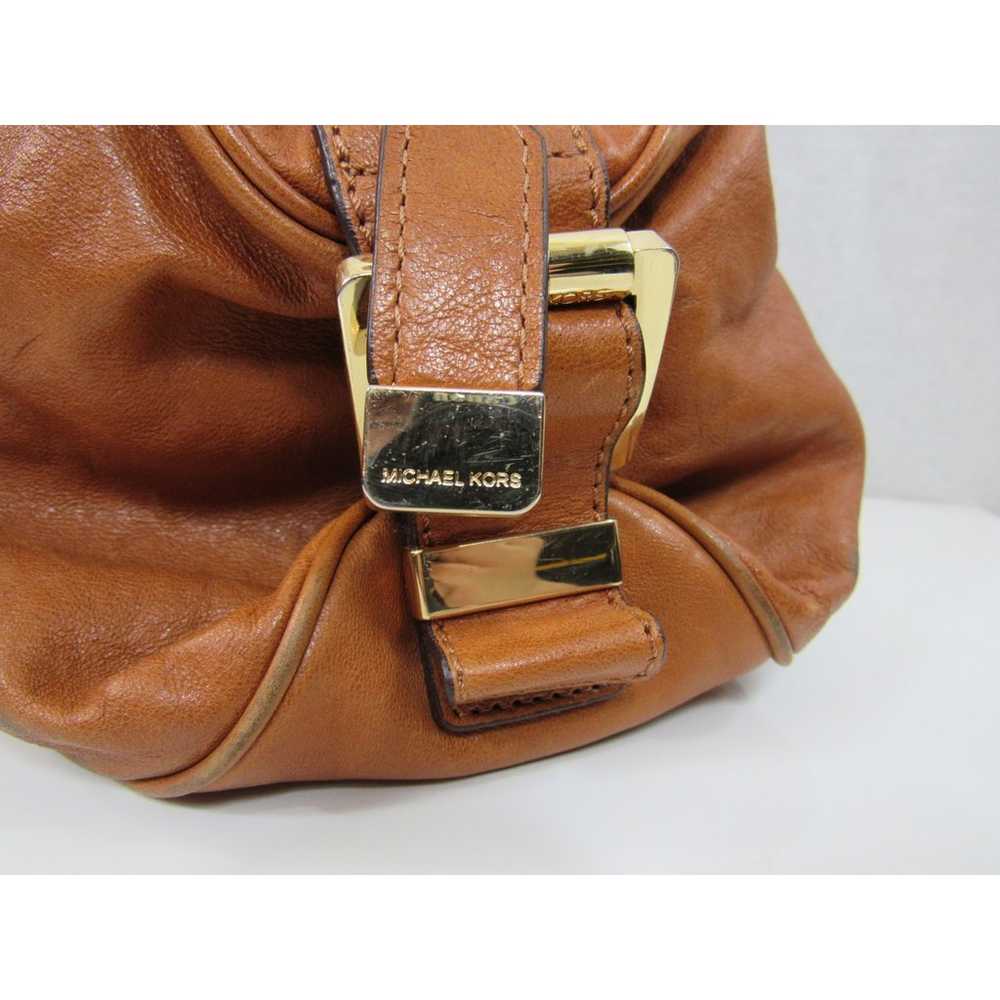 Michael Kors Brown Leather Buckle Shoulder Bag Go… - image 3