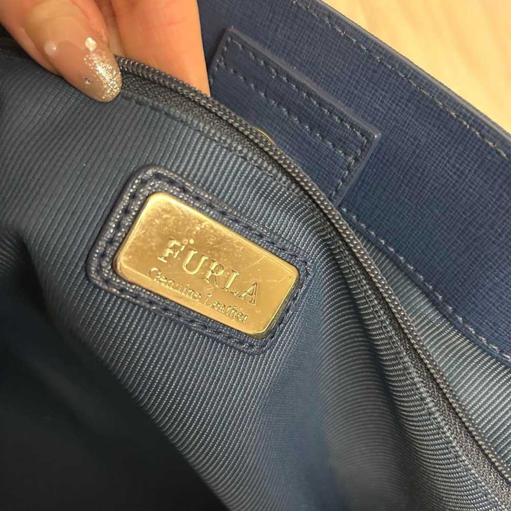 FURLA Tote Bag A4 Handbag Commuter Bag Blue Furla - image 10