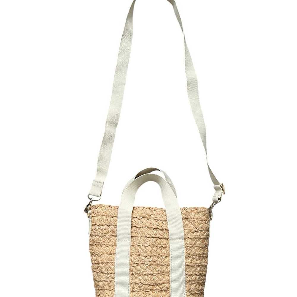 J. Crew Raffia Mini Crossbody Tote in like new co… - image 4