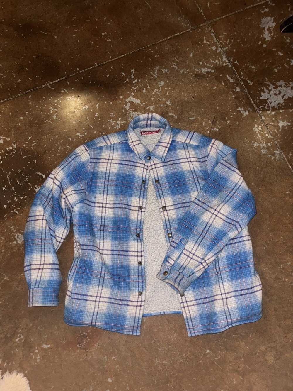 Supreme supreme sherpa lined flannel - image 2