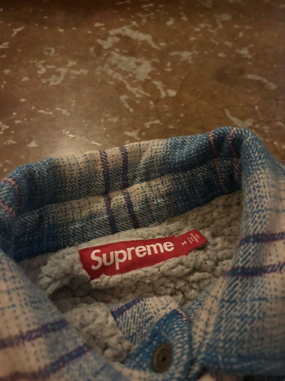 Supreme supreme sherpa lined flannel - image 4