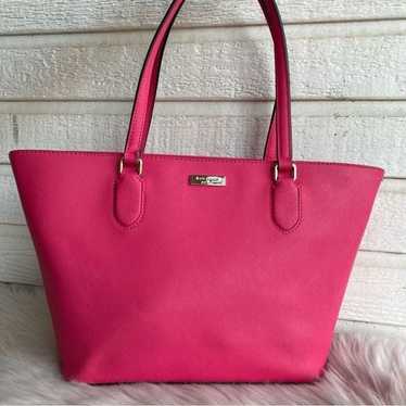 KATE SPADE Pink Leather Leila Tote Bleecker Taylor