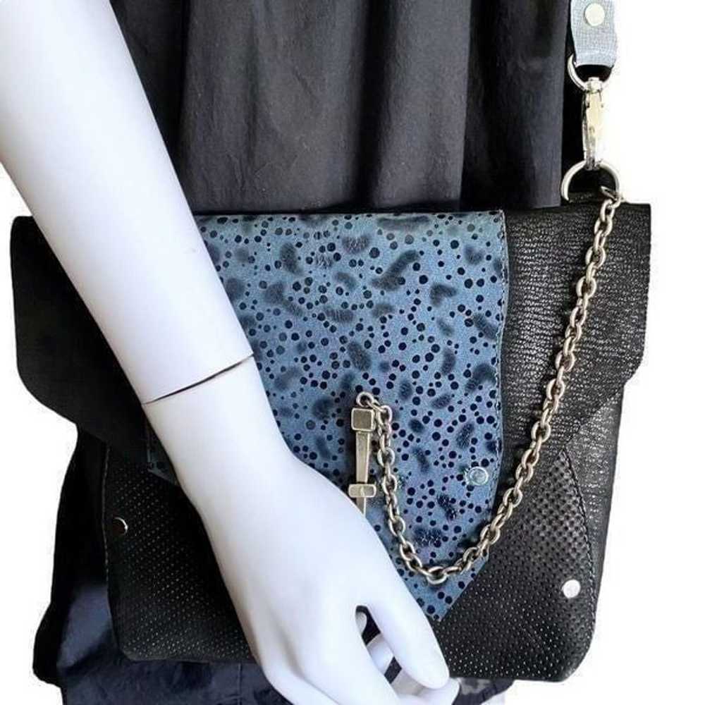 punk leather artisan crossbody bag - image 7