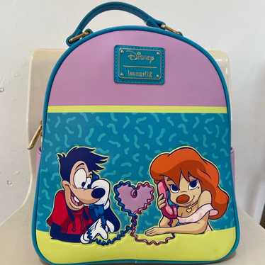 Loungefly Disney A Goofy Movie Max & Roxanne Mini Backpack buy and Cardholder