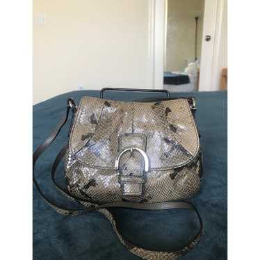 Vintage Coach soho python snake print crossbody