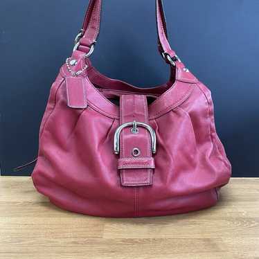 COACH WOMEN'S SOHO LYNN HOBO SHOULDER HANDBAG PURSE MEDIUM deals SHELL PINK