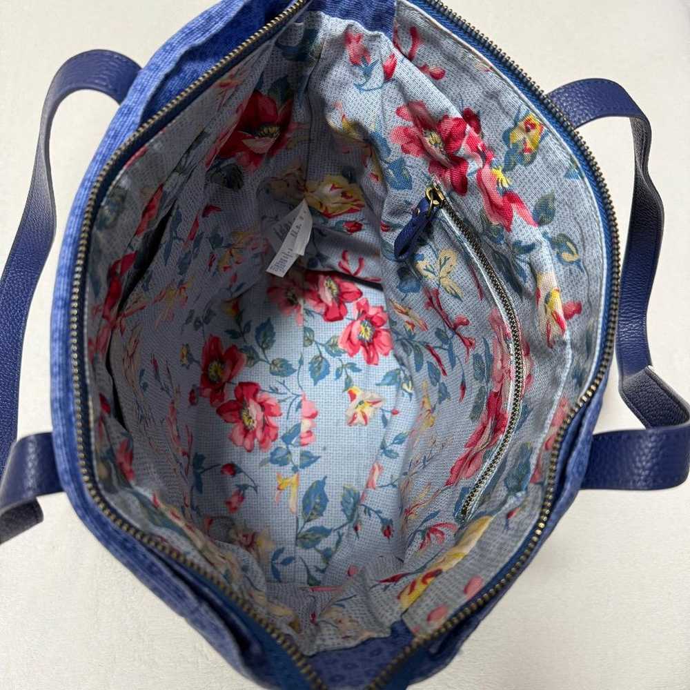 Cath Kidston Small Canvas Tote Shadow Flowers - image 6